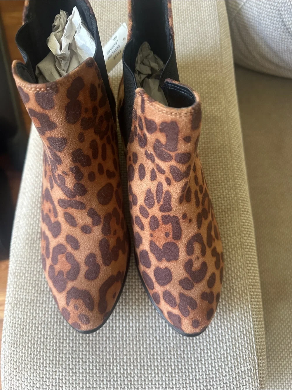 Esprit Women's Leopard Print Ankle Booties - Brown